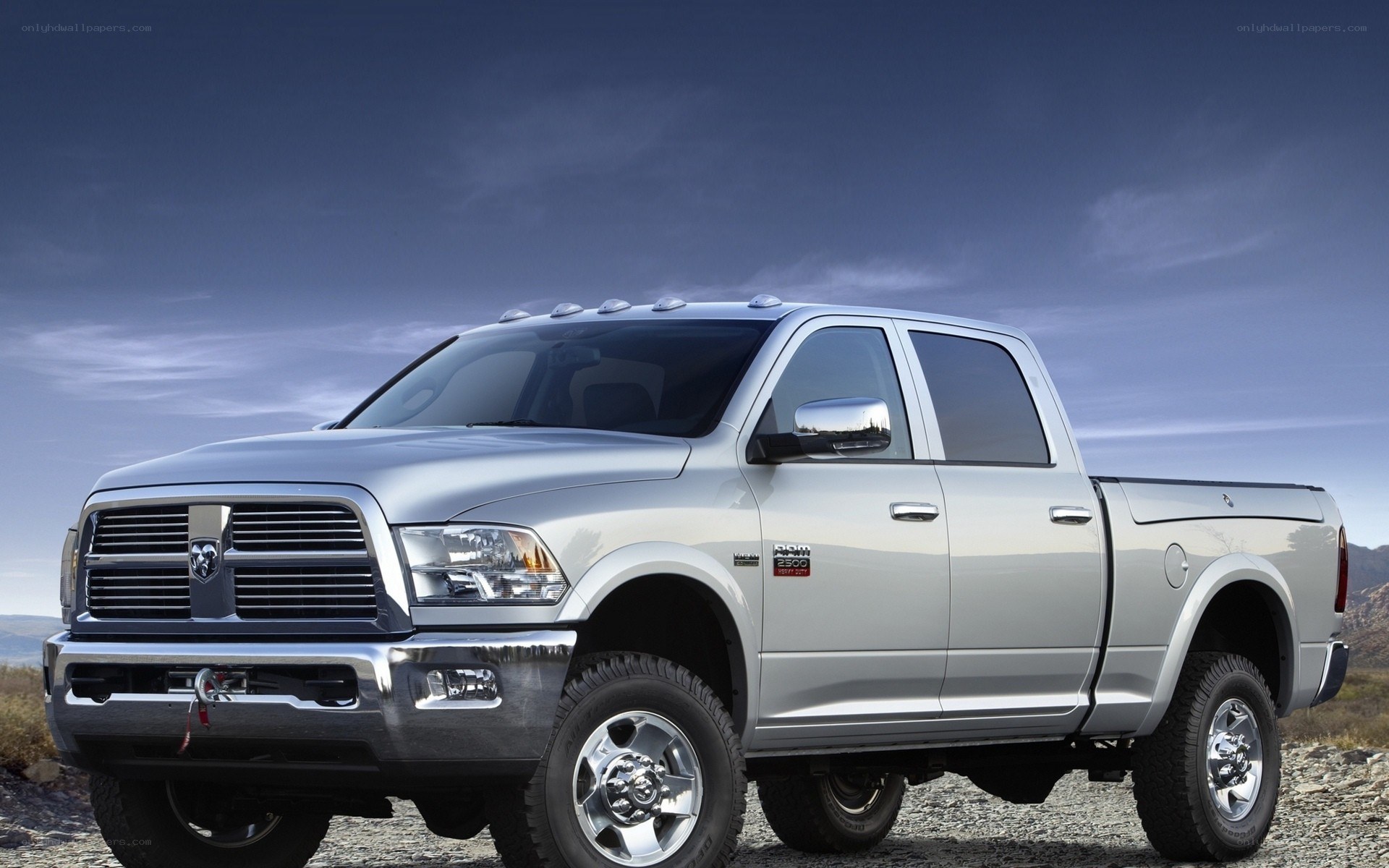silver ram pickup truck