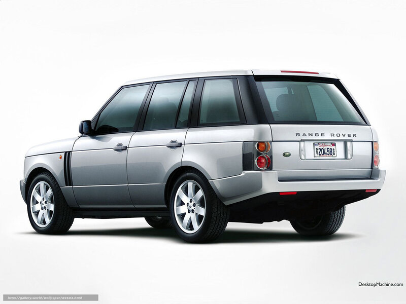 Silver Range Rover — Neutral, Photograph, California License Plate