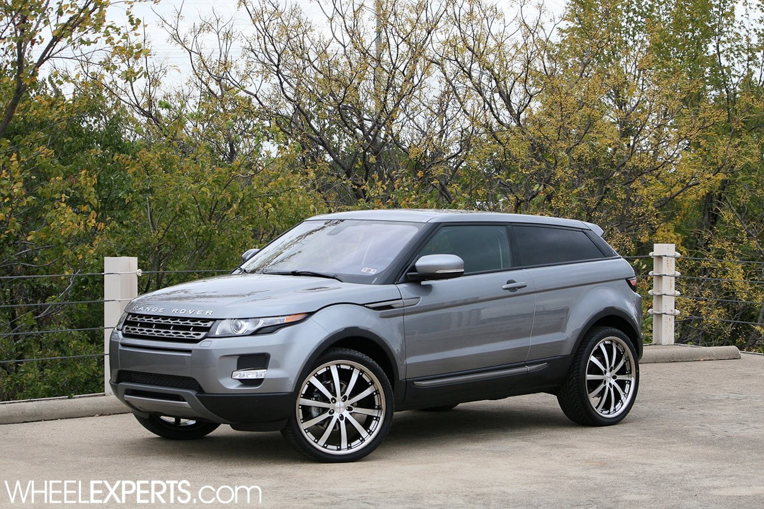 Silver Range Rover parked outdoors
