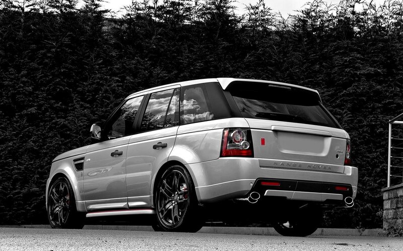 Silver Range Rover Sport — Gray, Dramatic