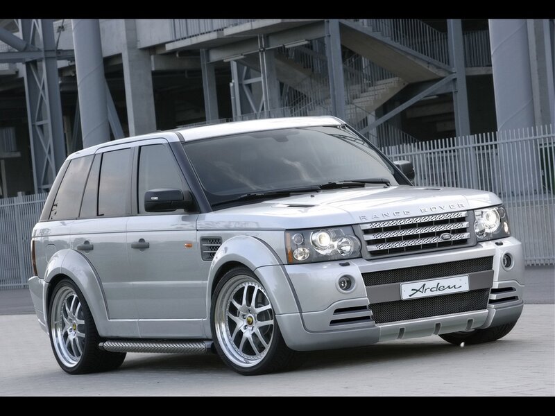 silver range rover suv