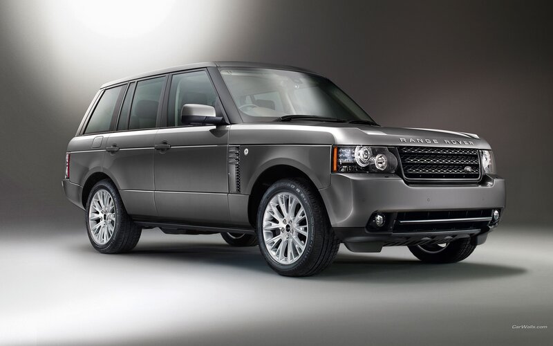 Silver Range Rover SUV