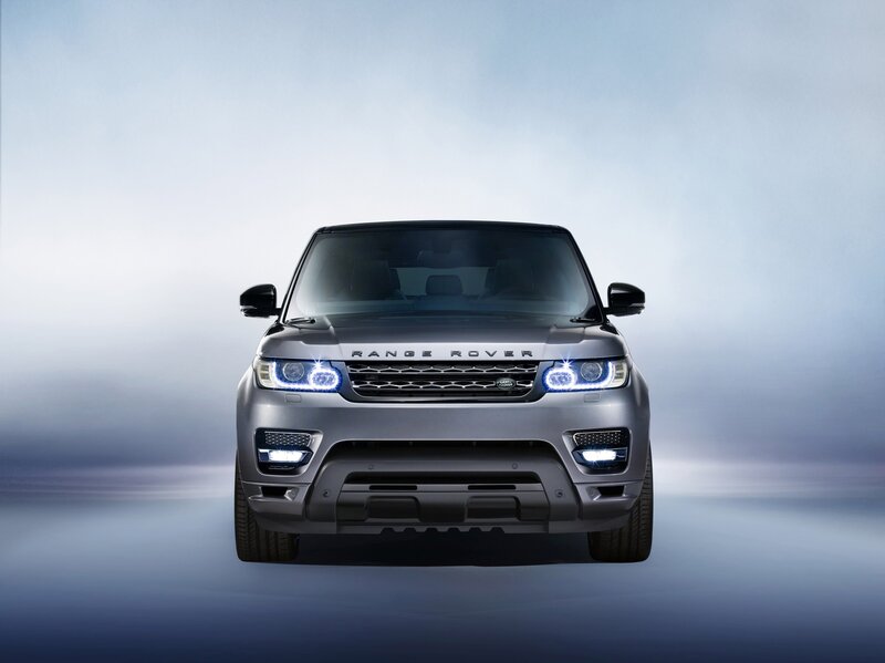 silver range rover suv