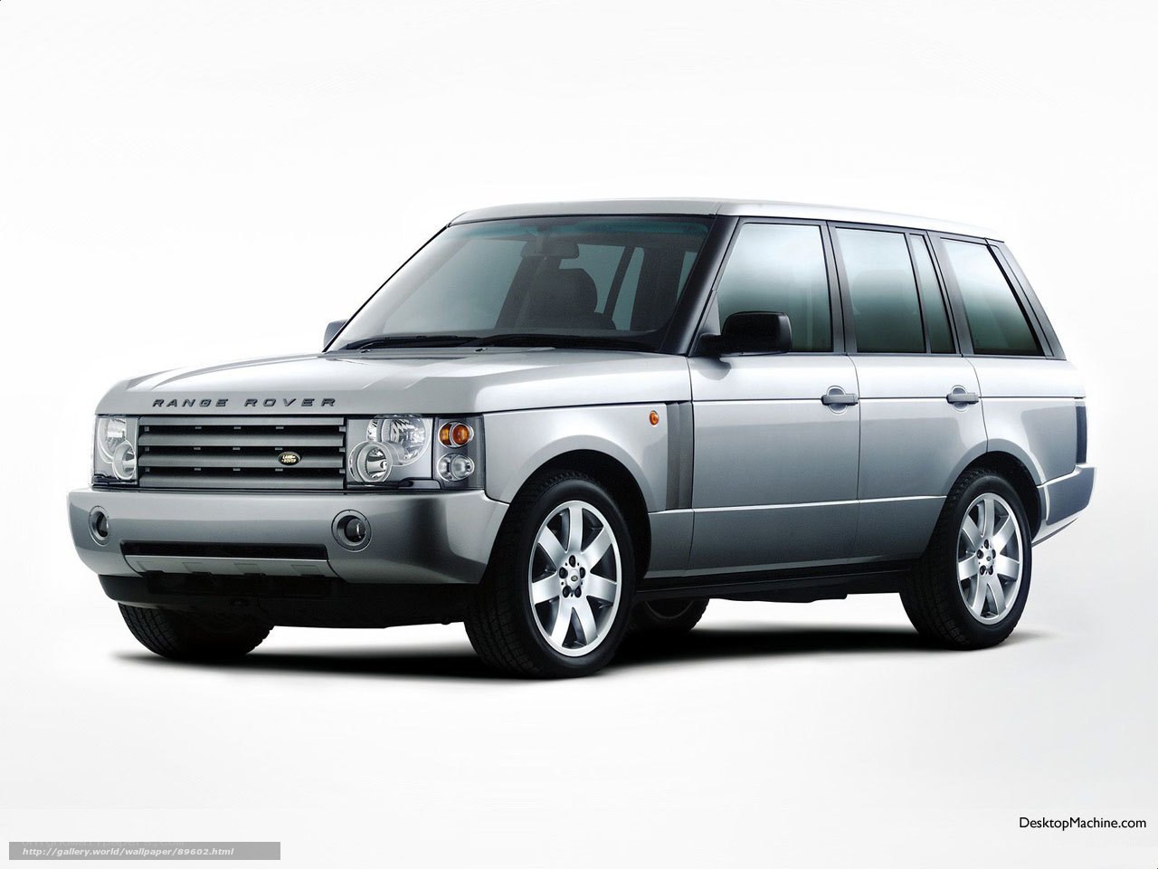 Silver Range Rover SUV