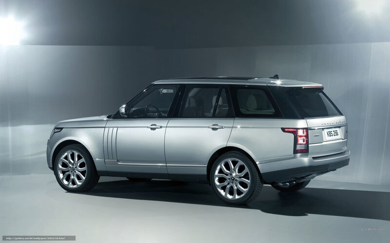 Silver Range Rover Suv — Dramatic, Photograph
