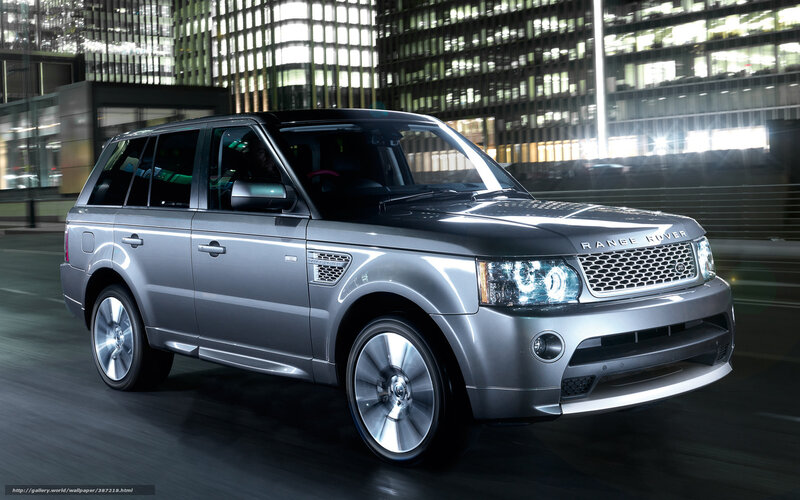 Silver Range Rover Suv — Dramatic