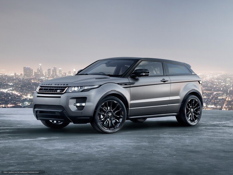 Silver Range Rover Suv — Gray, Dramatic, Night, Photograph, City Skyline