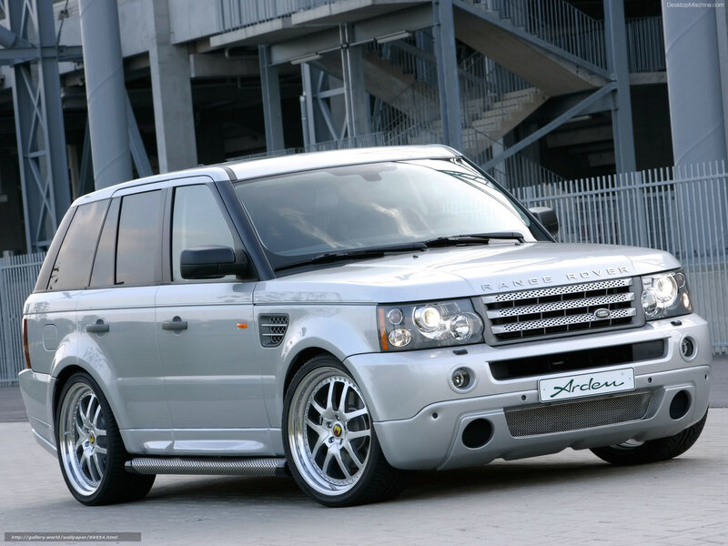 silver range rover suv