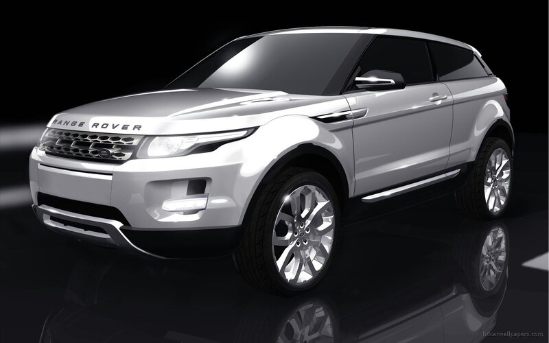 Silver Range Rover Suv — White, Dramatic