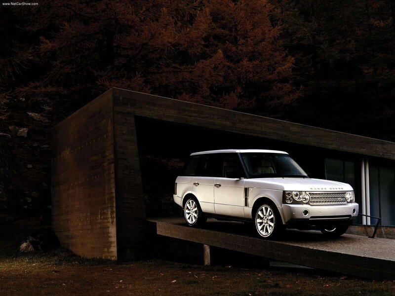 Silver Range Rover — White, Dramatic, Autumn