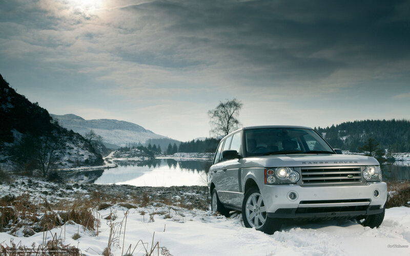 Silver Range Rover — White, Dramatic