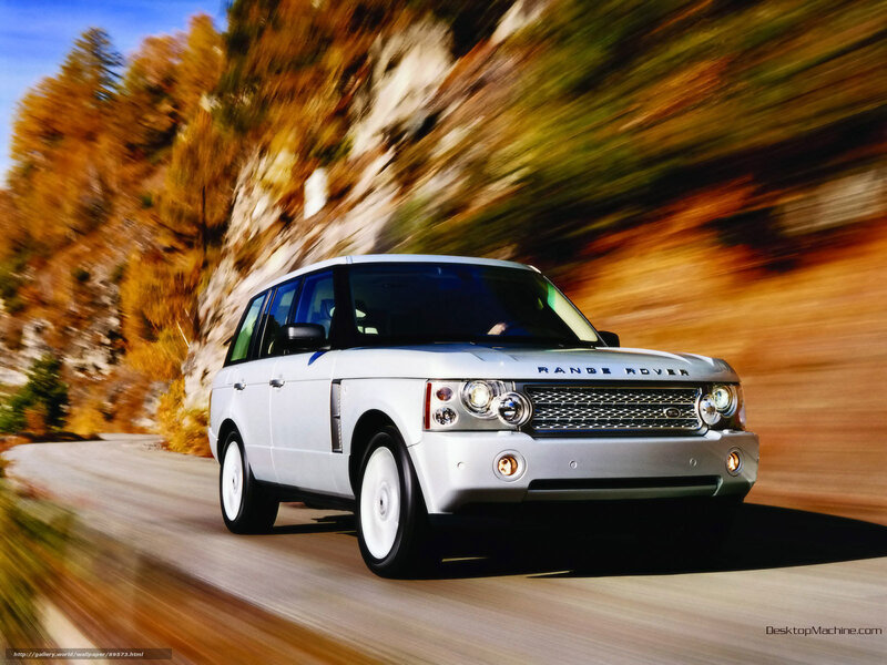 Silver Range Rover — White, Dynamic, Autumn