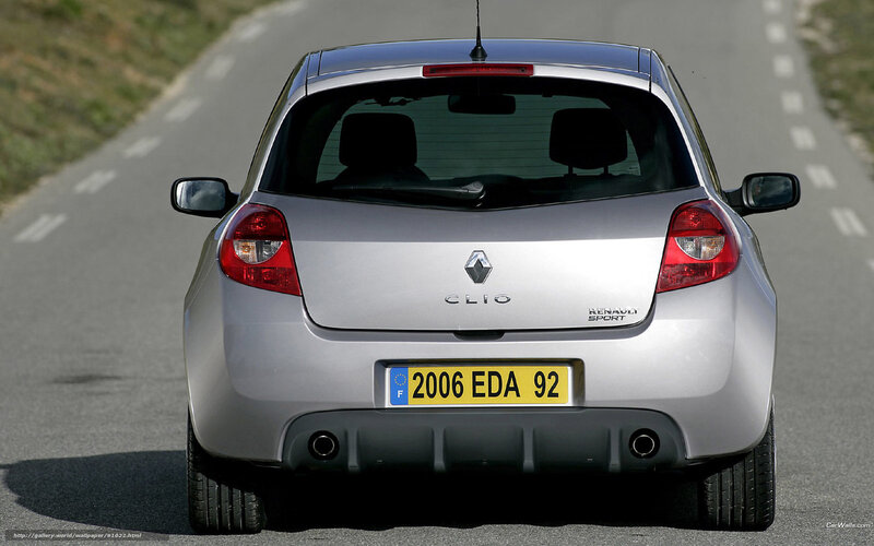 Silver Renault Clio Car — Neutral, Afternoon