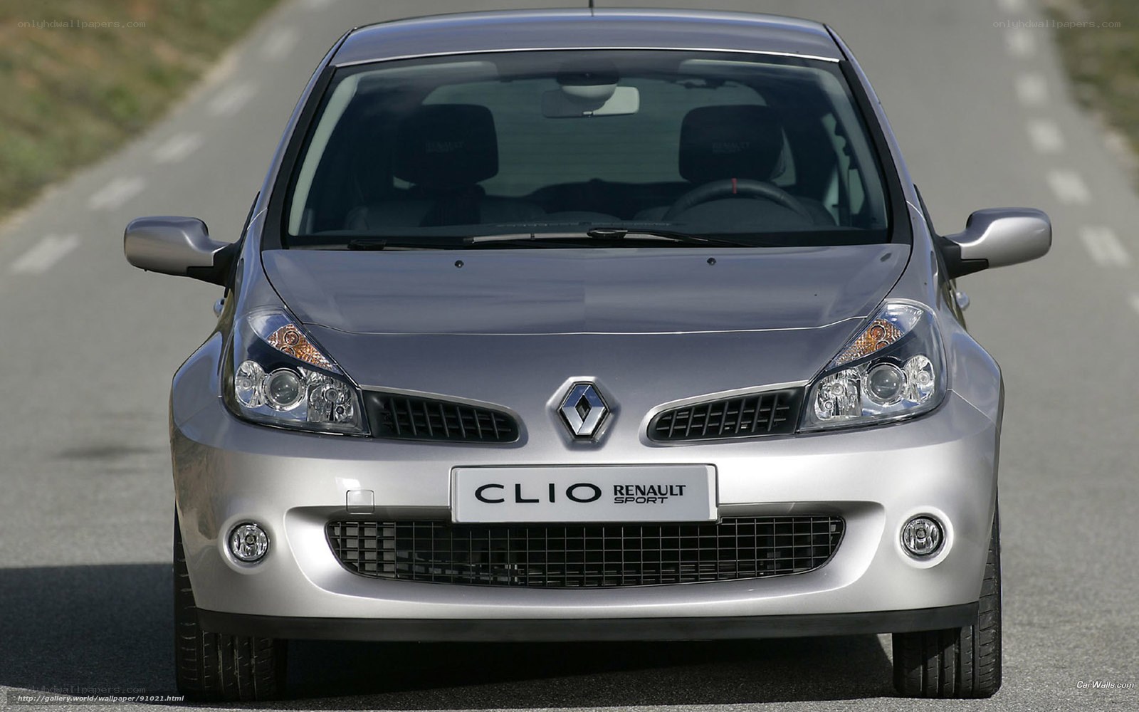 Silver Renault Clio Sport