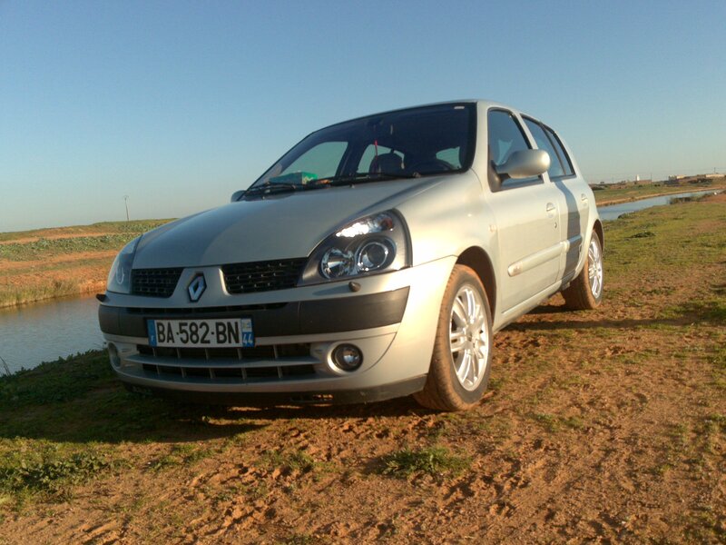 Silver Renault Clio