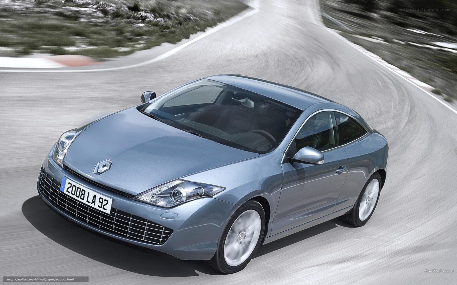 Silver Renault Laguna Coupe
