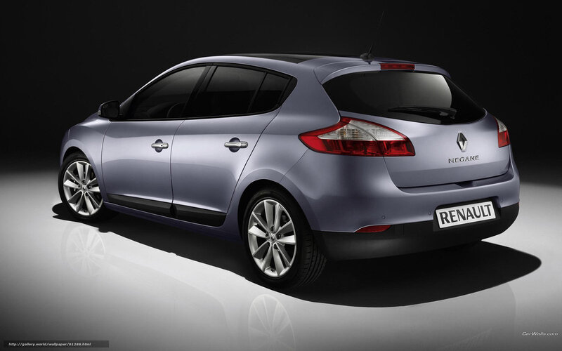 Silver Renault Megane — Dramatic, Photograph, Car