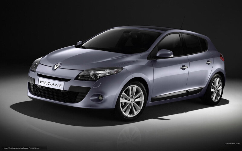 Silver Renault Megane — Dramatic, Photograph