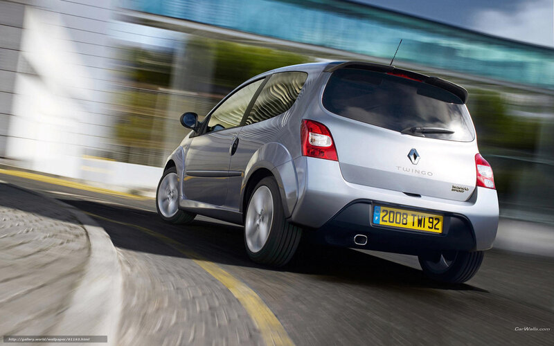 Silver Renault Twingo