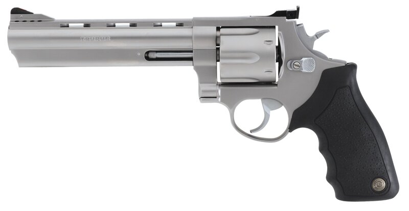 Silver Revolver with Black Grip — Neutral, Photograph, Barrel
