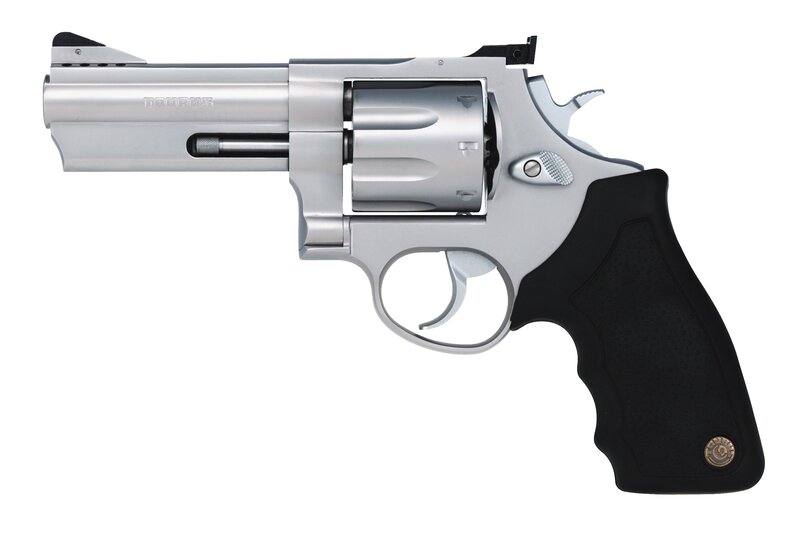 Silver Revolver with Black Grip — Neutral, Photograph, Trigger