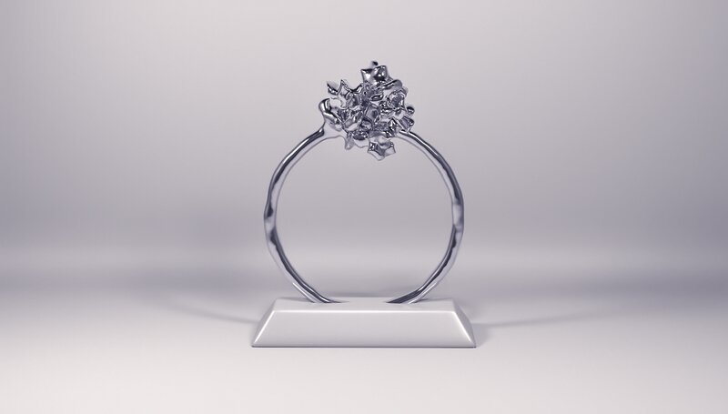 Silver Ring Sculpture