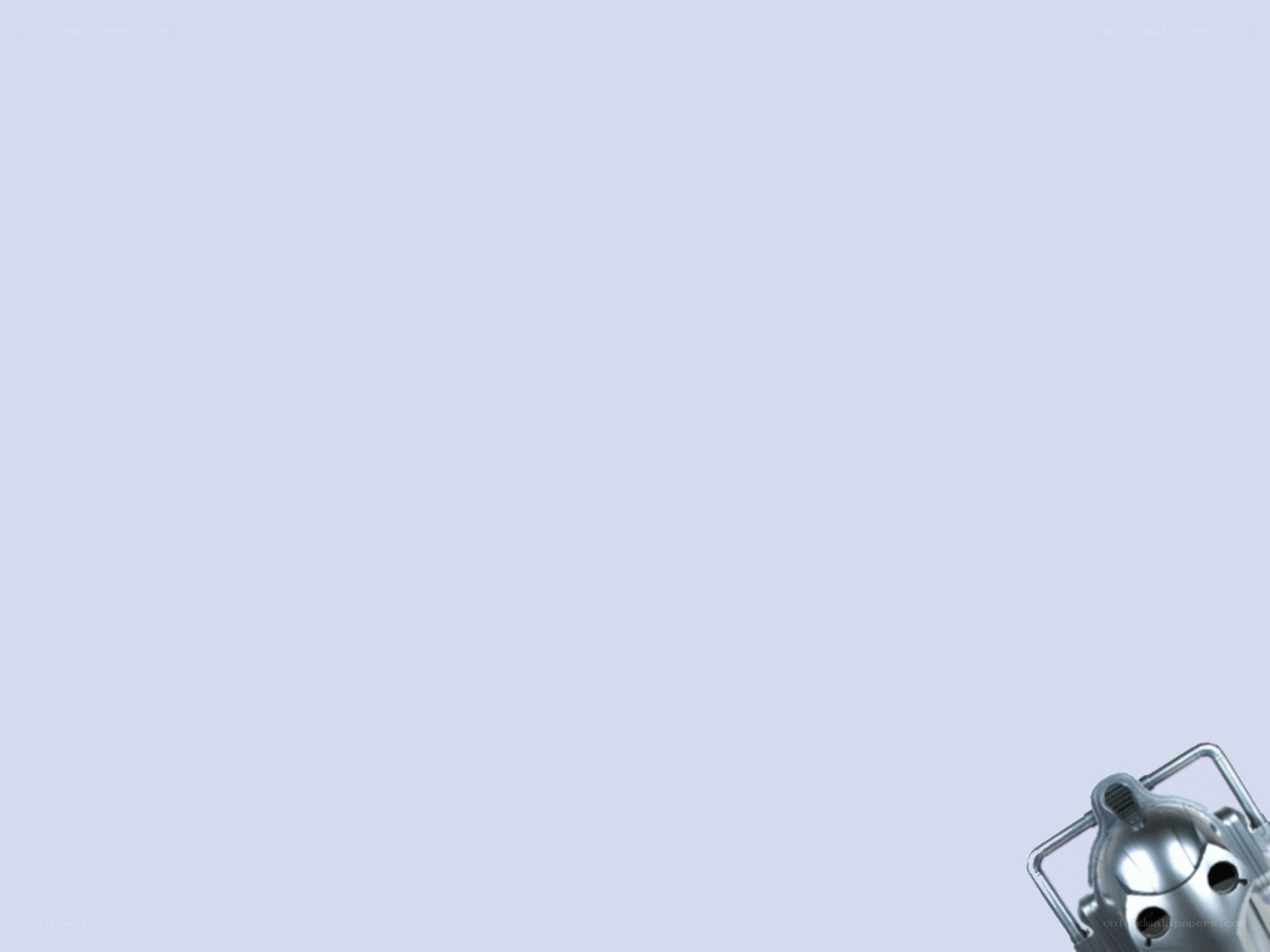 silver robot head on blue