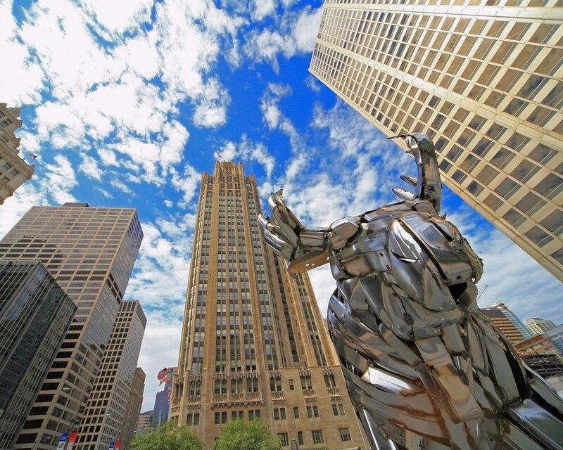 Silver Robot Sculpture