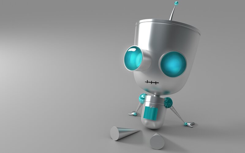 Silver Robot Toy