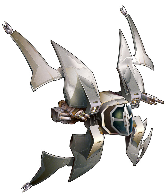 Silver Robot with Wings
