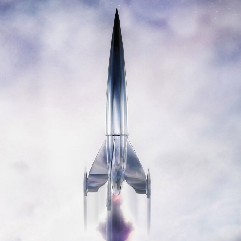 Silver Rocket Ship
