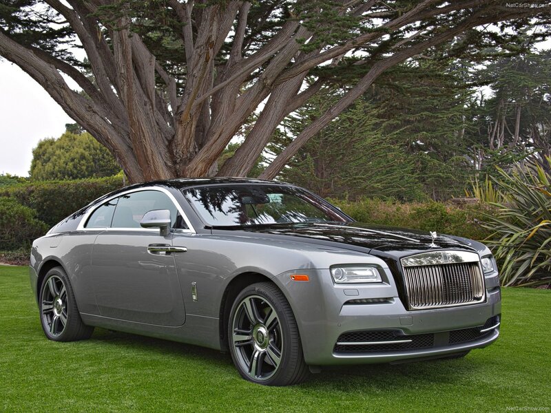 Silver Rolls-Royce Coupe