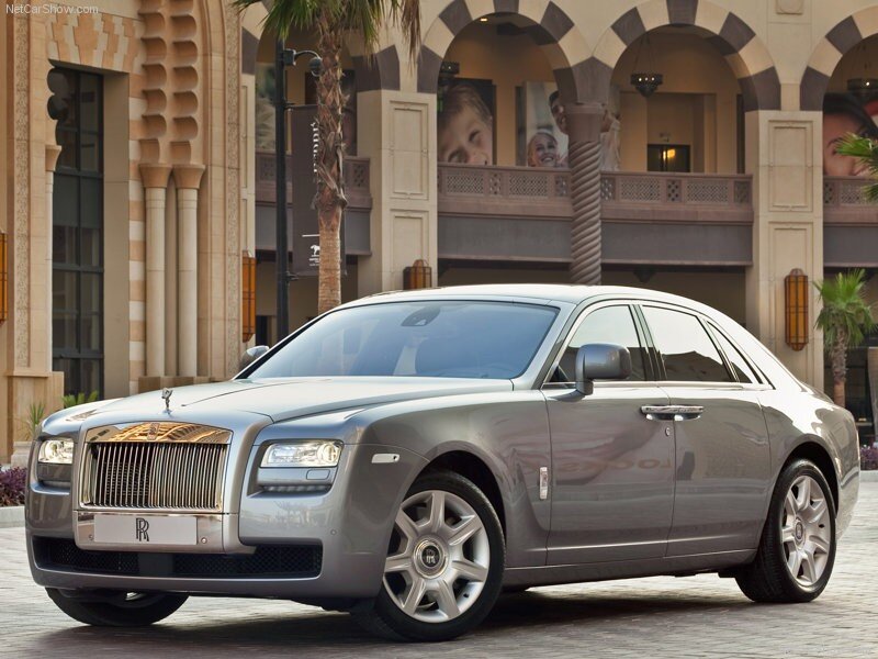 Silver Rolls-Royce Ghost
