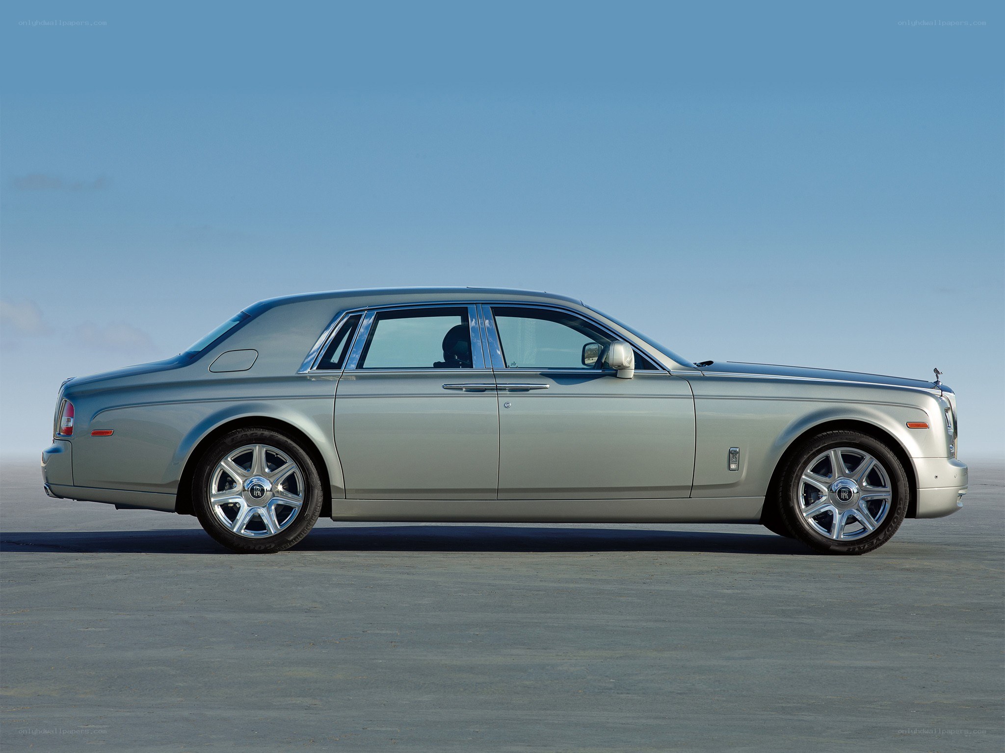 silver rolls-royce phantom