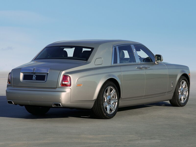 silver rolls-royce phantom