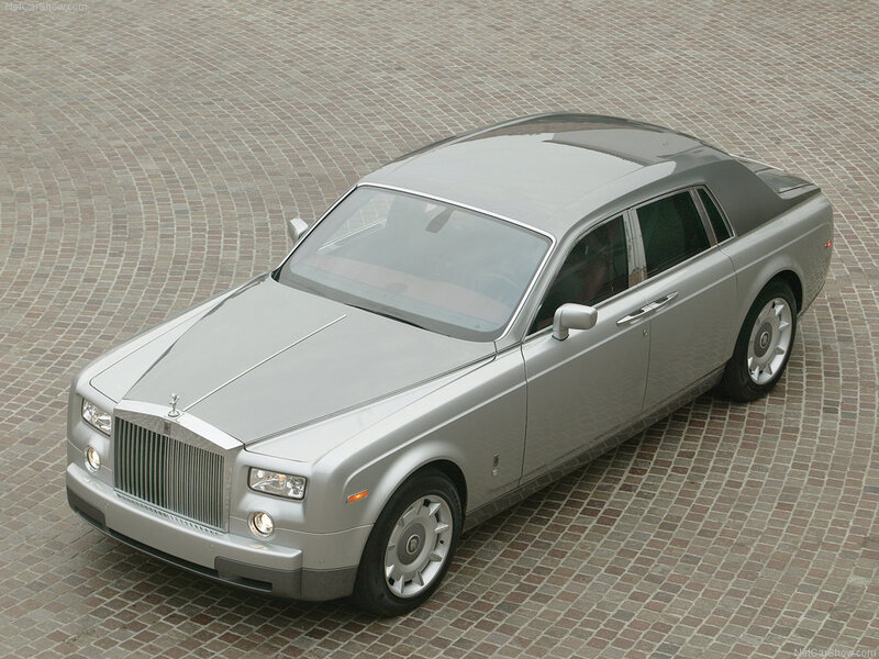 Silver Rolls-Royce Phantom