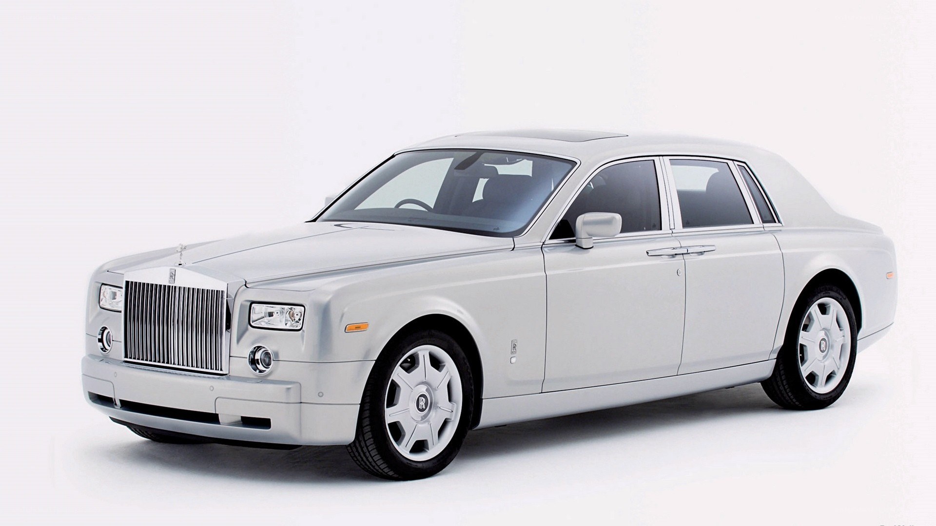 Silver Rolls-Royce Phantom