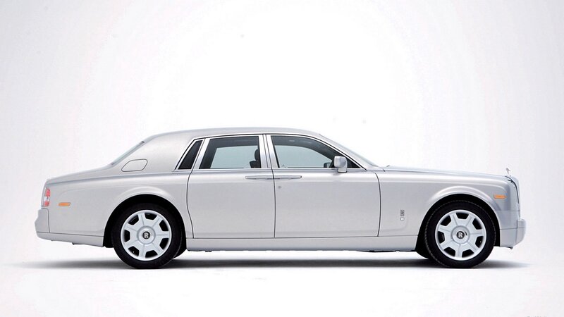 silver rolls-royce phantom