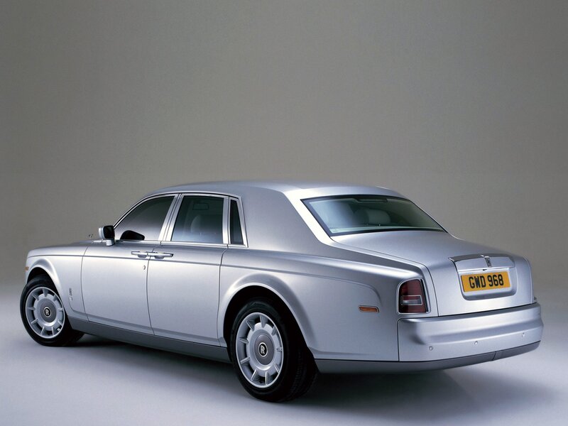 Silver Rolls-Royce Phantom — Neutral, Photograph, Car, License Plate