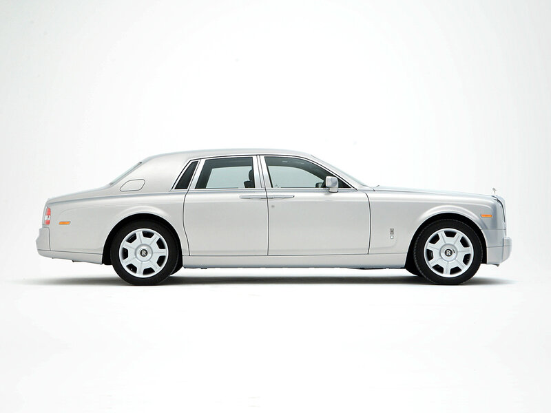 Silver Rolls-Royce Phantom — Neutral, Photograph, Car