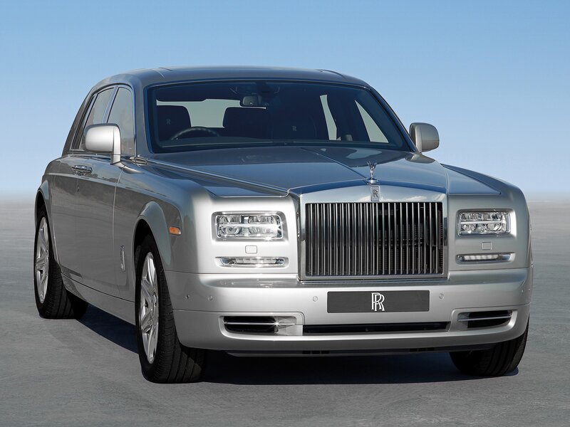 Silver Rolls-royce Phantom — Serene, Afternoon, Photograph, Car, Sky, Road, Blue, Gray
