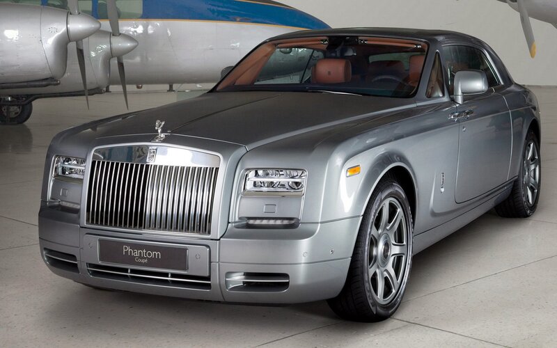 Silver Rolls-Royce Phantom — Serene, Photograph, Airplane
