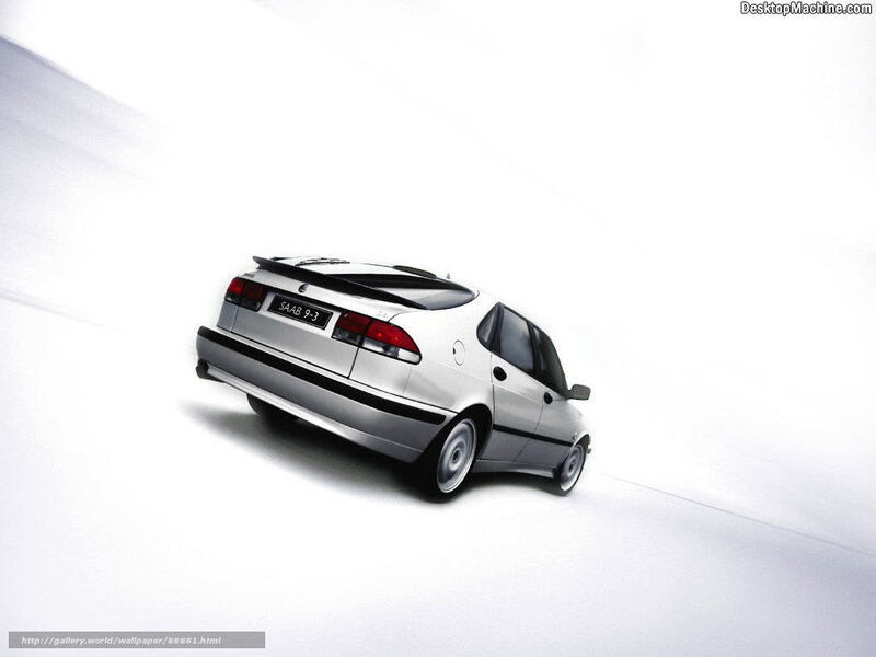 Silver Saab 9-3 Car