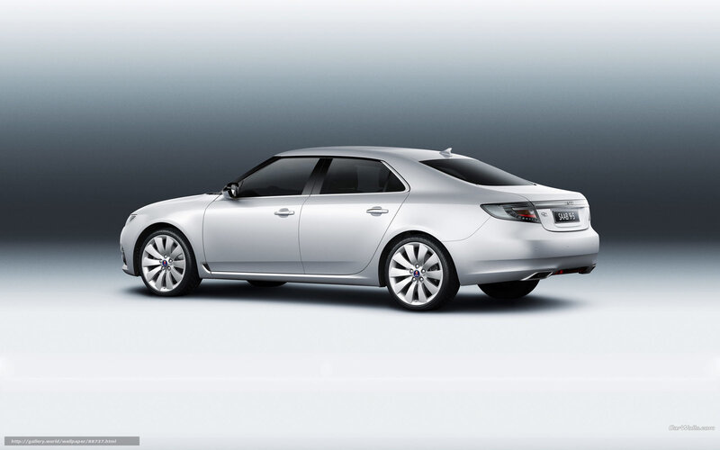 Silver Saab 9-5 Sedan — Neutral