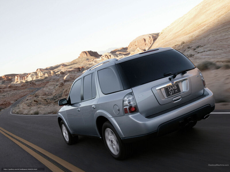Silver Saab 9-7x