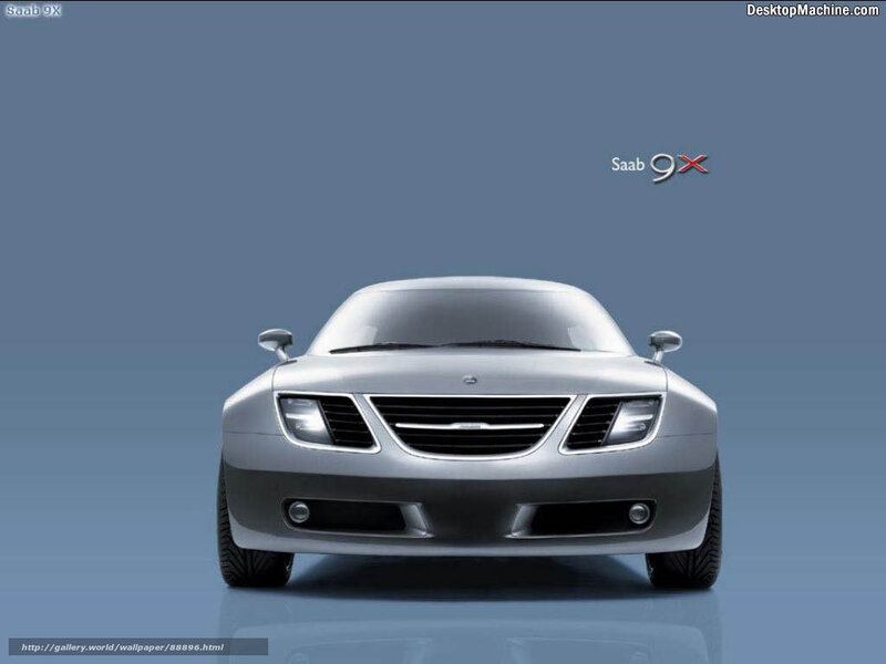 Silver Saab 9X Car — Gray