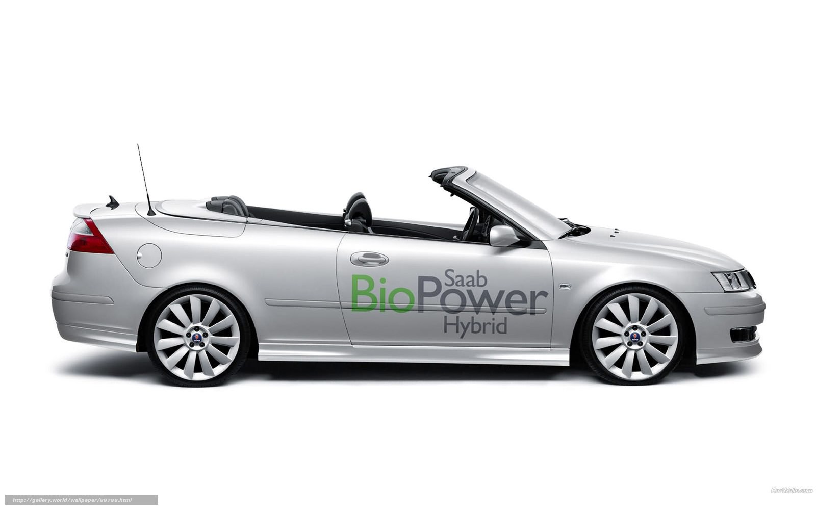 silver saab convertible car