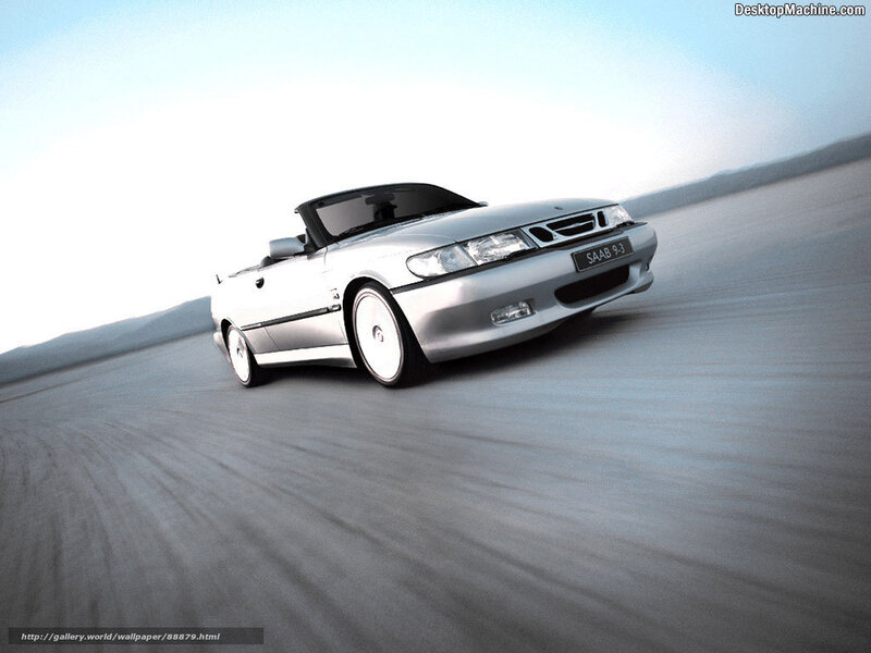 Silver Saab Convertible — Dynamic