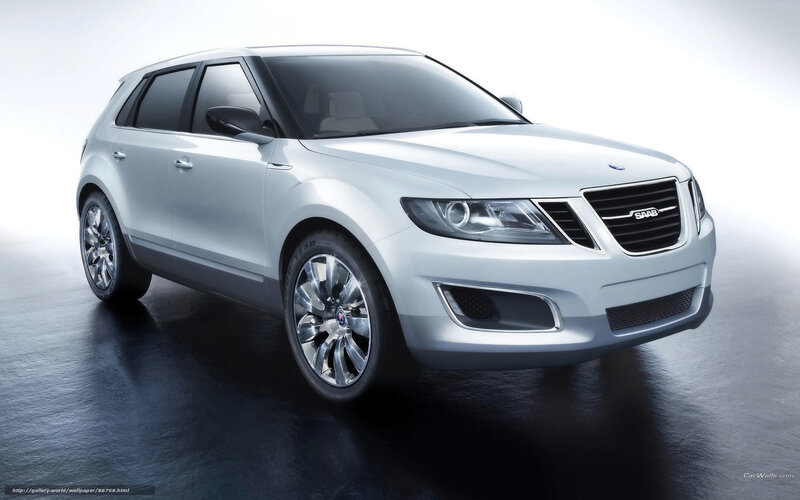 Silver Saab SUV Concept