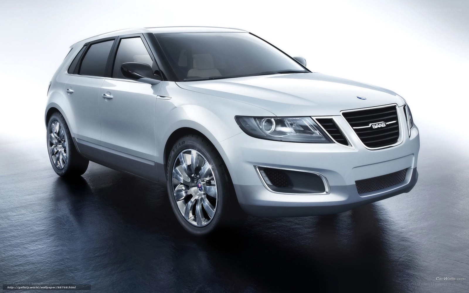 Silver Saab SUV Concept